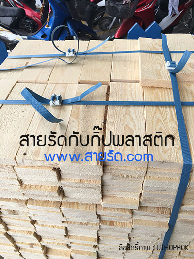 สายรัดกับกิ๊ปพลาสติก